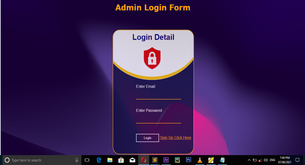 create transparent login form in html css